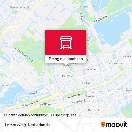Lorentzweg kaart
