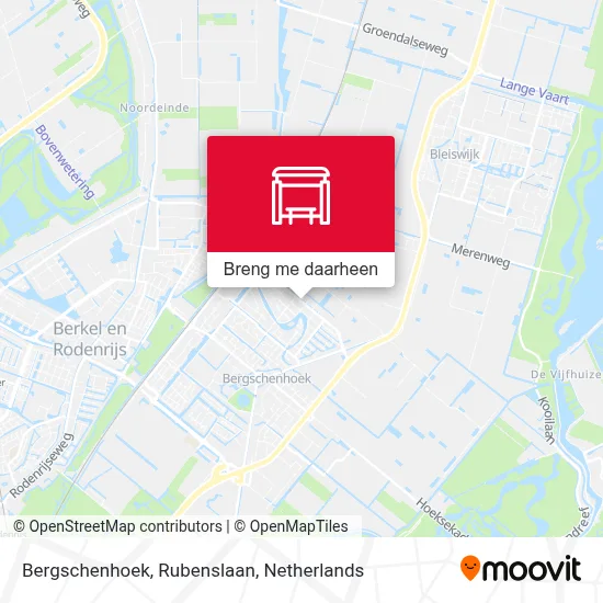 Bergschenhoek, Rubenslaan kaart