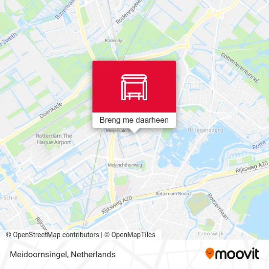 Meidoornsingel kaart