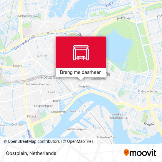 Oostplein kaart