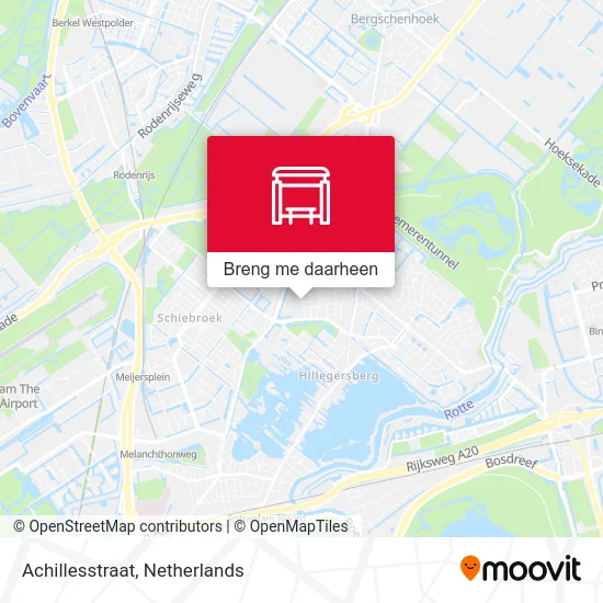 Achillesstraat kaart