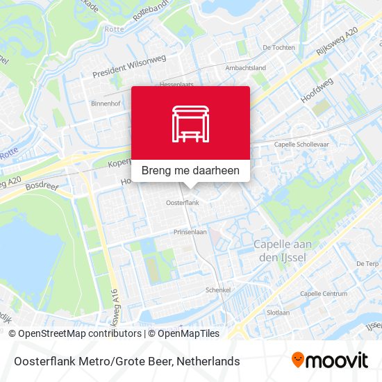 Oosterflank Metro/Grote Beer kaart