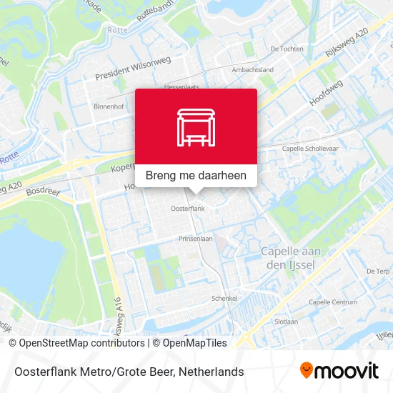 Oosterflank Metro/Grote Beer kaart