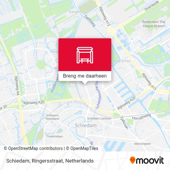 Schiedam, Ringersstraat kaart