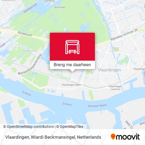 Vlaardingen, Wiardi Beckmansingel kaart