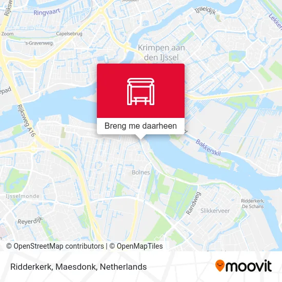 Ridderkerk, Maesdonk kaart