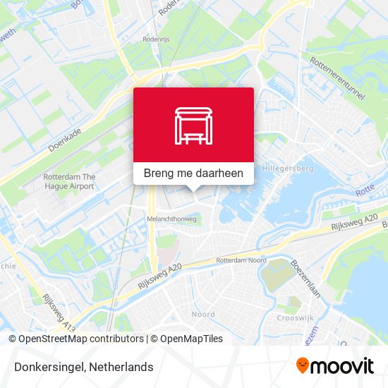 Donkersingel kaart