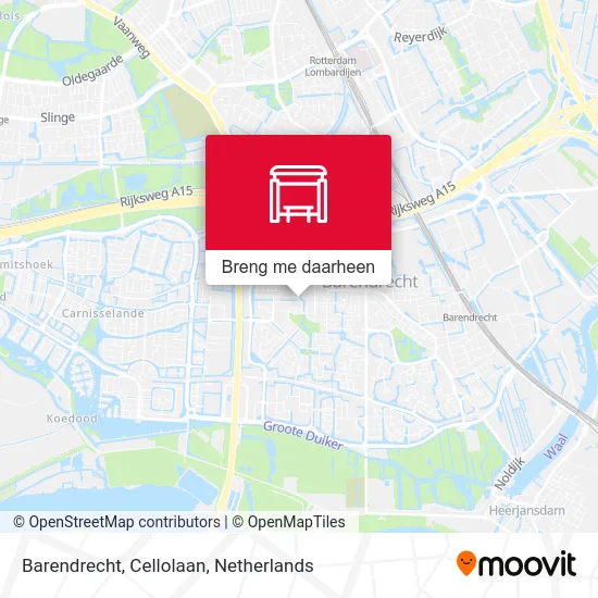 Barendrecht, Cellolaan kaart