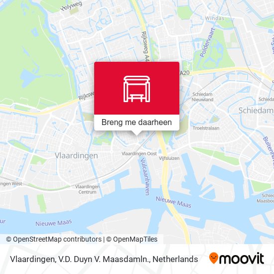 Vlaardingen, V.D. Duyn V. Maasdamln. kaart