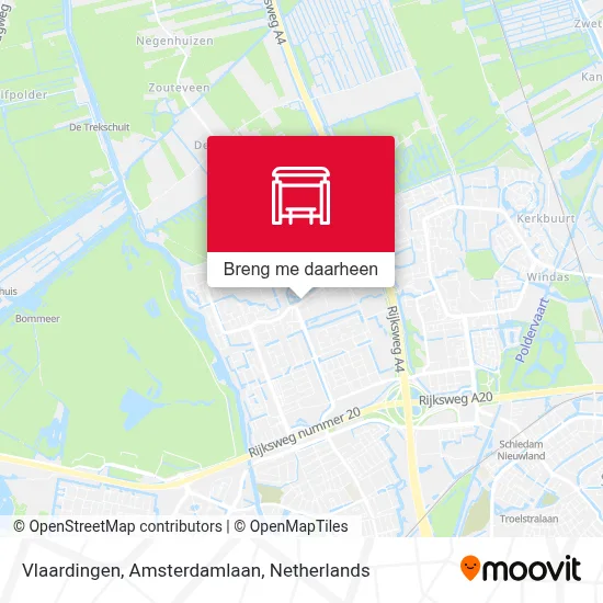 Vlaardingen, Amsterdamlaan kaart