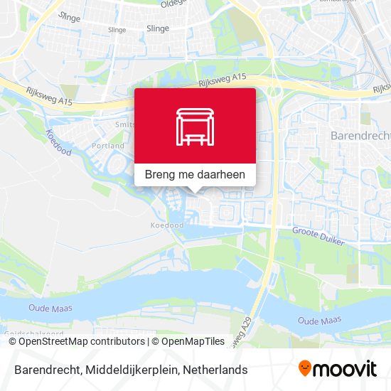 Barendrecht, Middeldijkerplein kaart