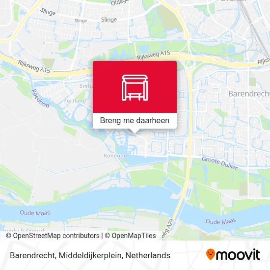 Barendrecht, Middeldijkerplein kaart