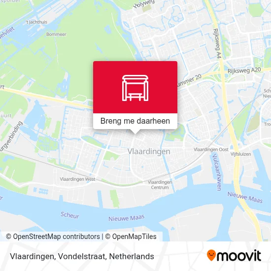 Vlaardingen, Vondelstraat kaart