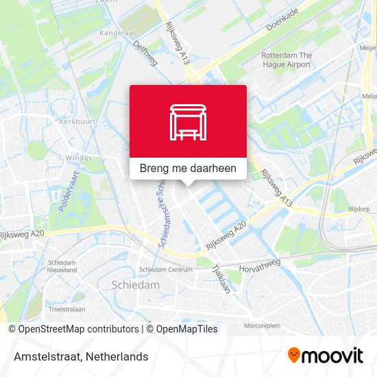 Amstelstraat kaart