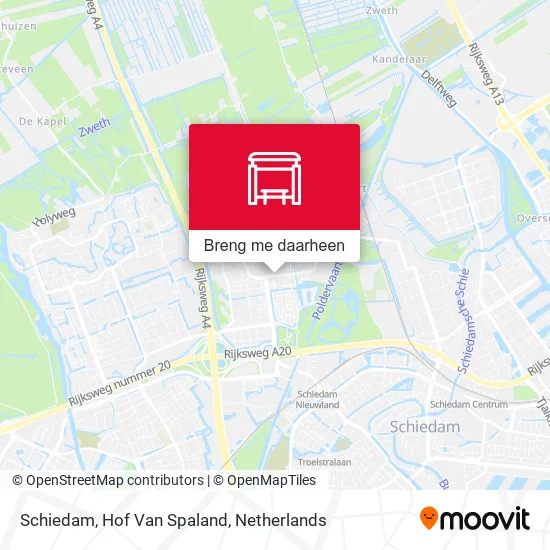 Schiedam, Hof Van Spaland kaart