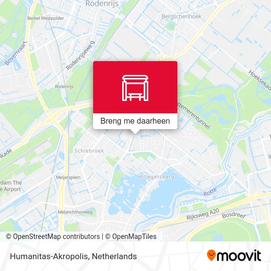 Humanitas-Akropolis kaart