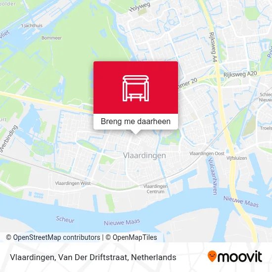 Vlaardingen, Van Der Driftstraat kaart