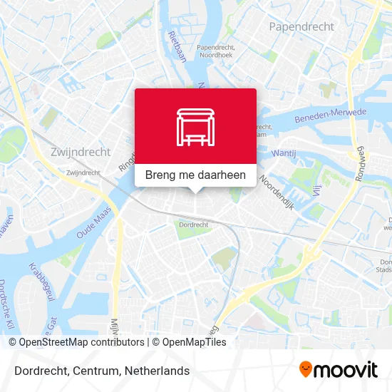 Dordrecht, Centrum kaart