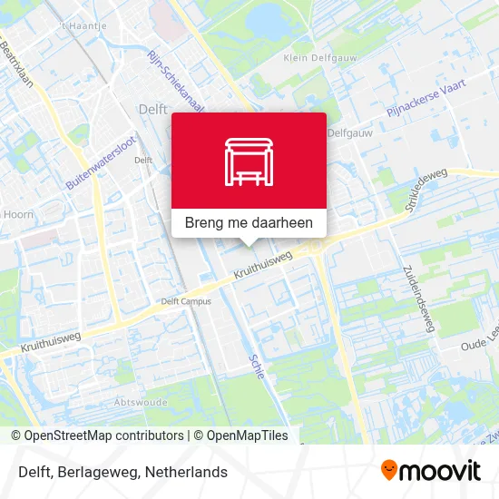 Delft, Berlageweg kaart