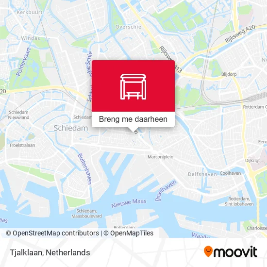 Tjalklaan kaart
