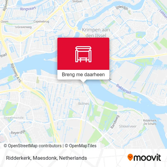 Ridderkerk, Maesdonk kaart