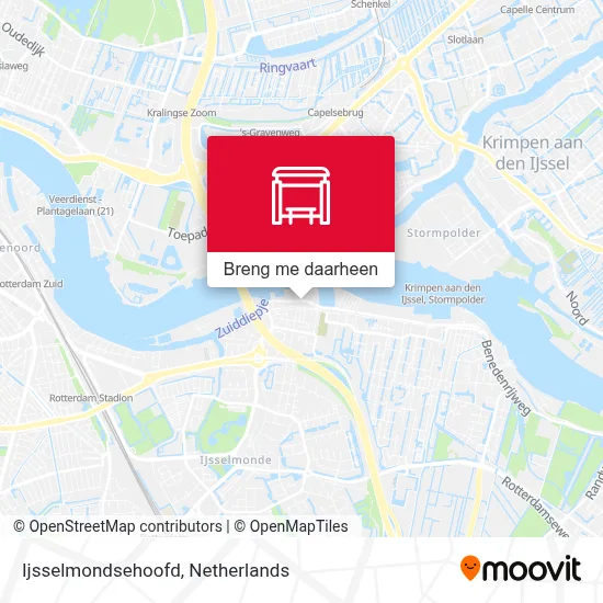 Ijsselmondsehoofd kaart