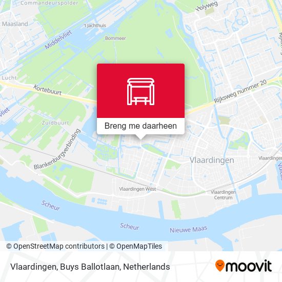 Vlaardingen, Buys Ballotlaan kaart