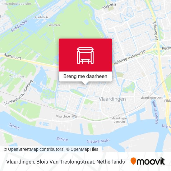 Vlaardingen, Blois Van Treslongstraat kaart