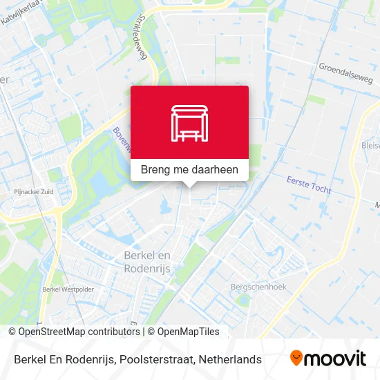 Berkel En Rodenrijs, Poolsterstraat kaart