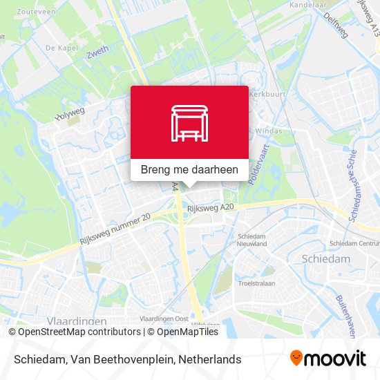 Schiedam, Van Beethovenplein kaart