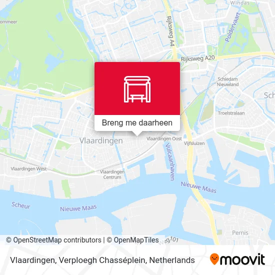 Vlaardingen, Verploegh Chasséplein kaart