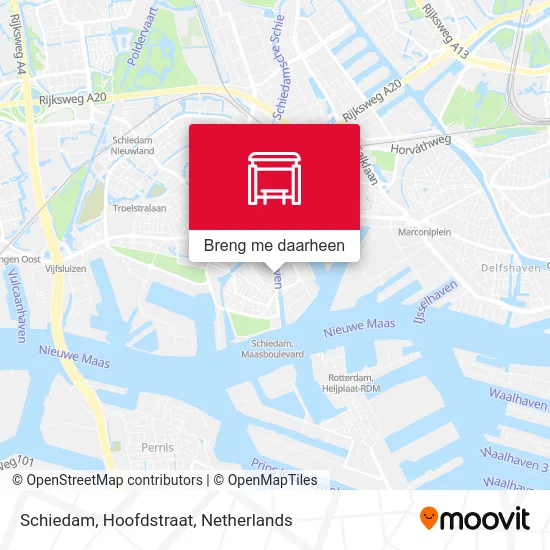 Schiedam, Hoofdstraat kaart