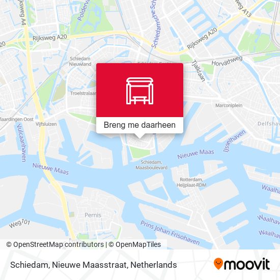 Schiedam, Nieuwe Maasstraat kaart