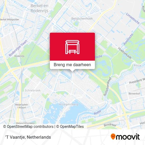 'T Vaantje kaart