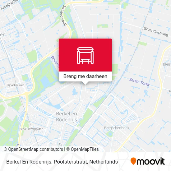 Berkel En Rodenrijs, Poolsterstraat kaart