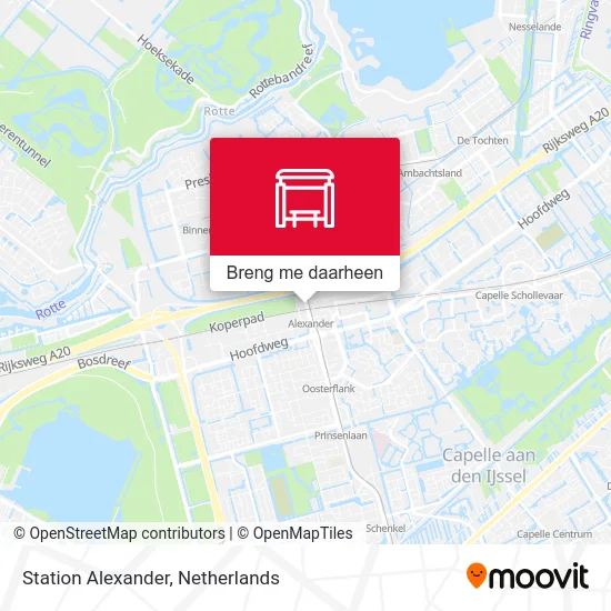 Station Alexander kaart