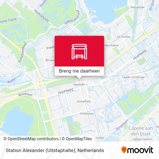 Station Alexander (Uitstaphalte) kaart