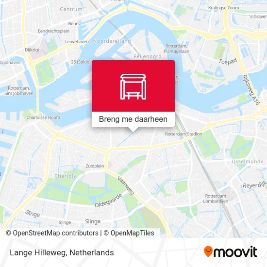 Lange Hilleweg kaart