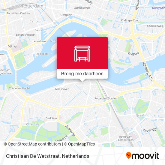 Christiaan De Wetstraat kaart