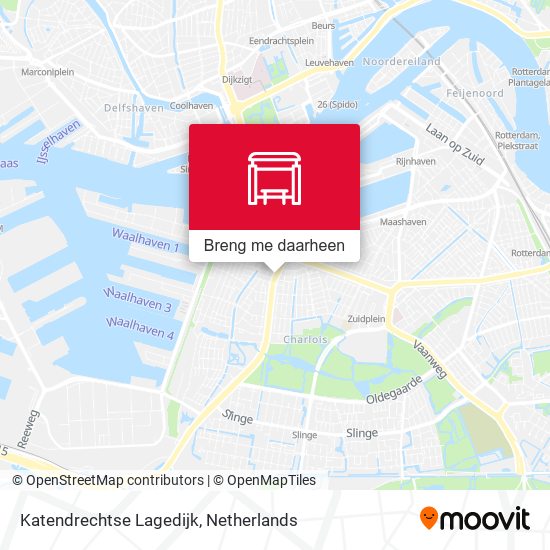 Katendrechtse Lagedijk kaart