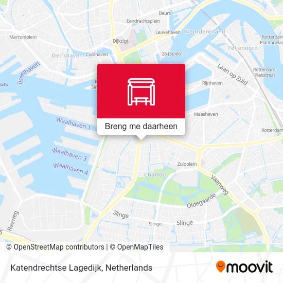 Katendrechtse Lagedijk kaart