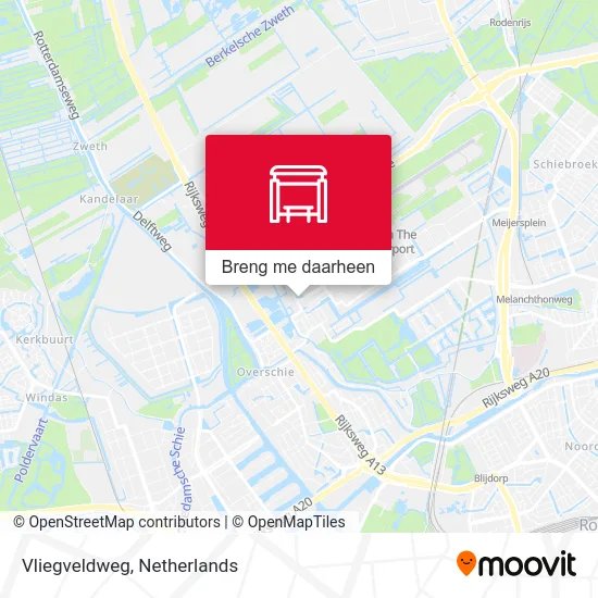 Vliegveldweg kaart