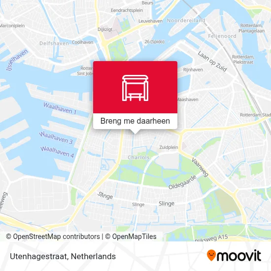 Utenhagestraat kaart