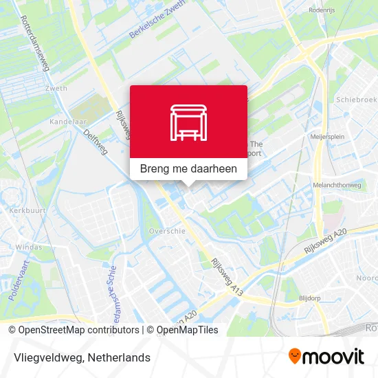 Vliegveldweg kaart