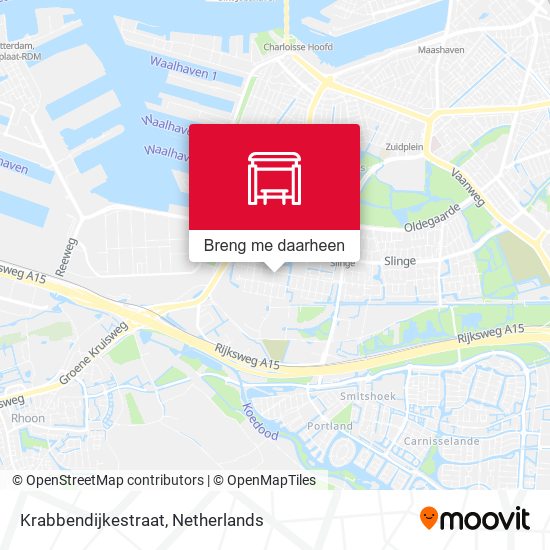 Krabbendijkestraat kaart