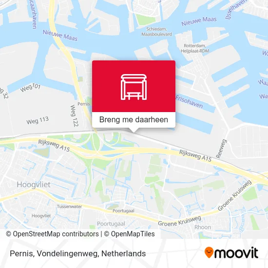 Pernis, Vondelingenweg kaart