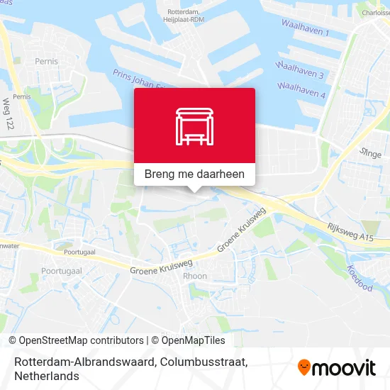 Rotterdam-Albrandswaard, Columbusstraat kaart