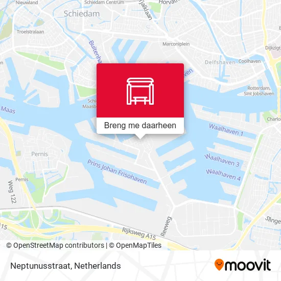Neptunusstraat kaart