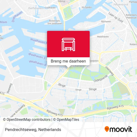 Pendrechtseweg kaart