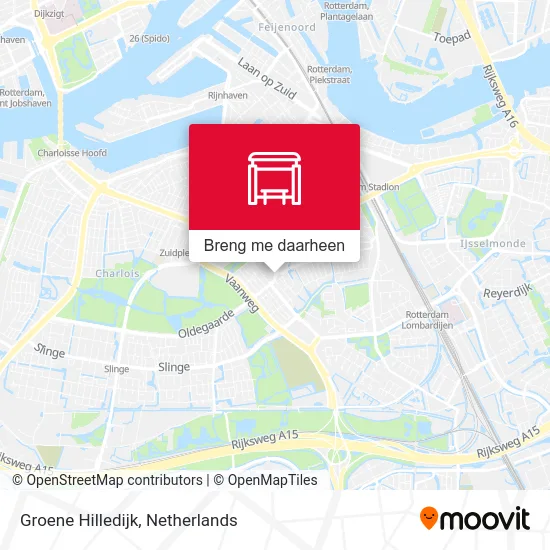 Groene Hilledijk kaart